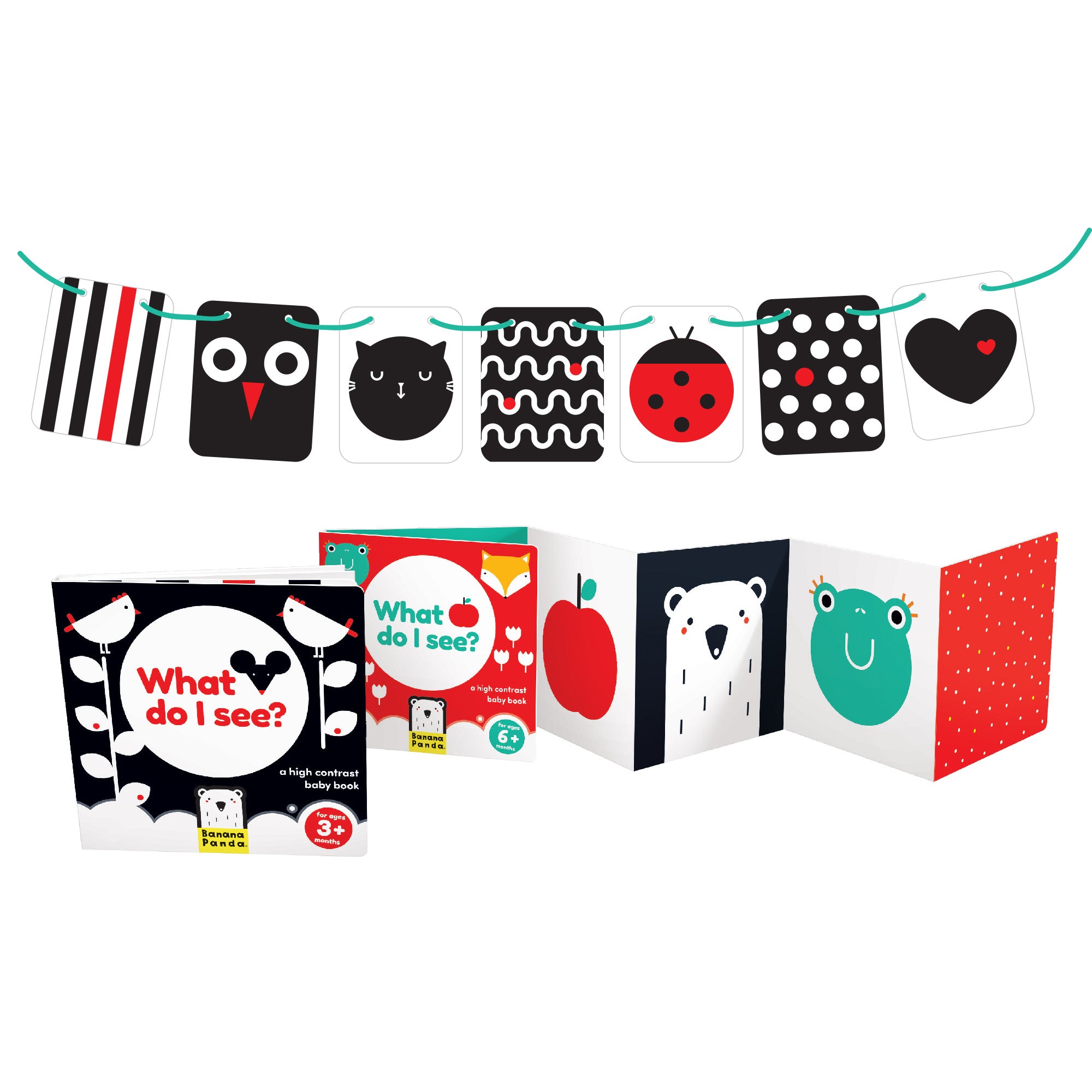 Alternative view of Banana Panda High Contrast Baby Pack ‚Äì Visual and Cognitive Development Set