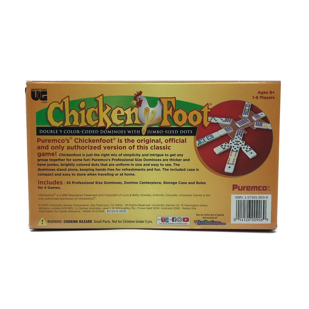 Alternative view of ChickenFoot Double 9 Color Dot Professional Dominoes Set