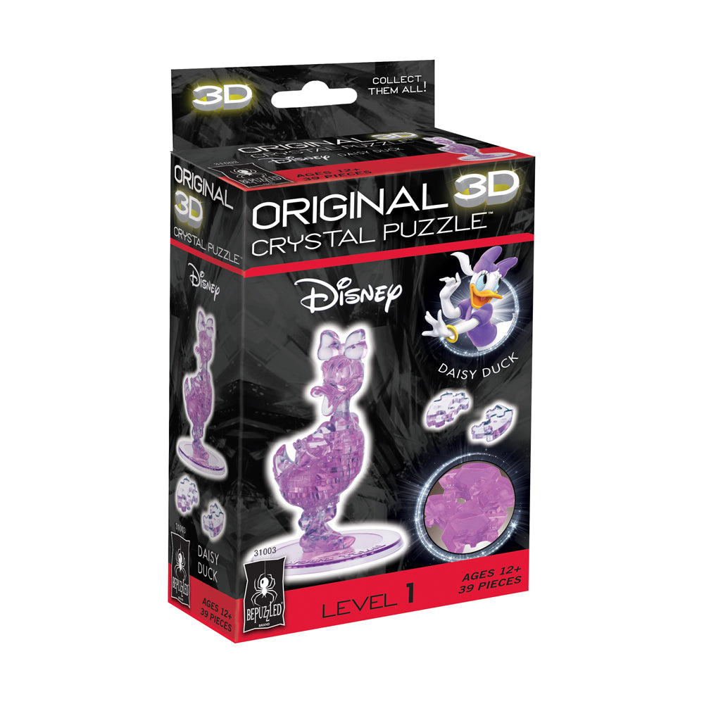 Alternative view of BePuzzled Disney Daisy Duck 3D Crystal Puzzle - 39 Pieces