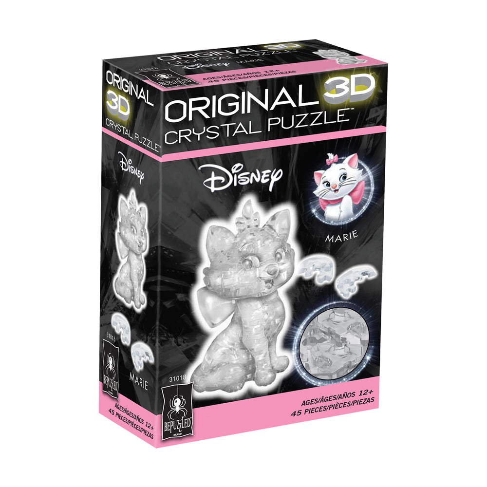 Alternative view of BePuzzled Disney Marie 3D Crystal Puzzle - 45 Pieces