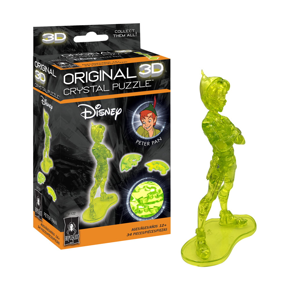Alternative view of BePuzzled Disney Peter Pan 3D Crystal Puzzle - 34 pcs