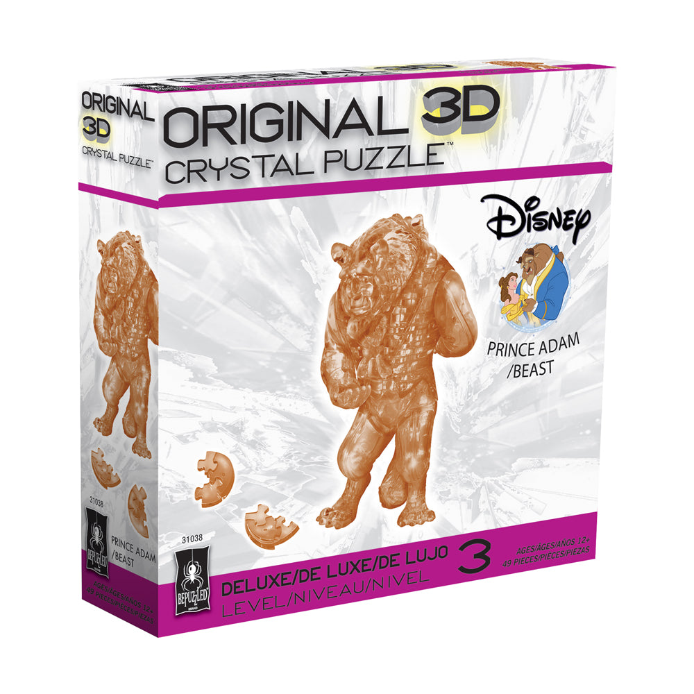Alternative view of BePuzzled Disney Beauty and the Beast Prince Adam 3D Crystal Puzzle - 49 pcs