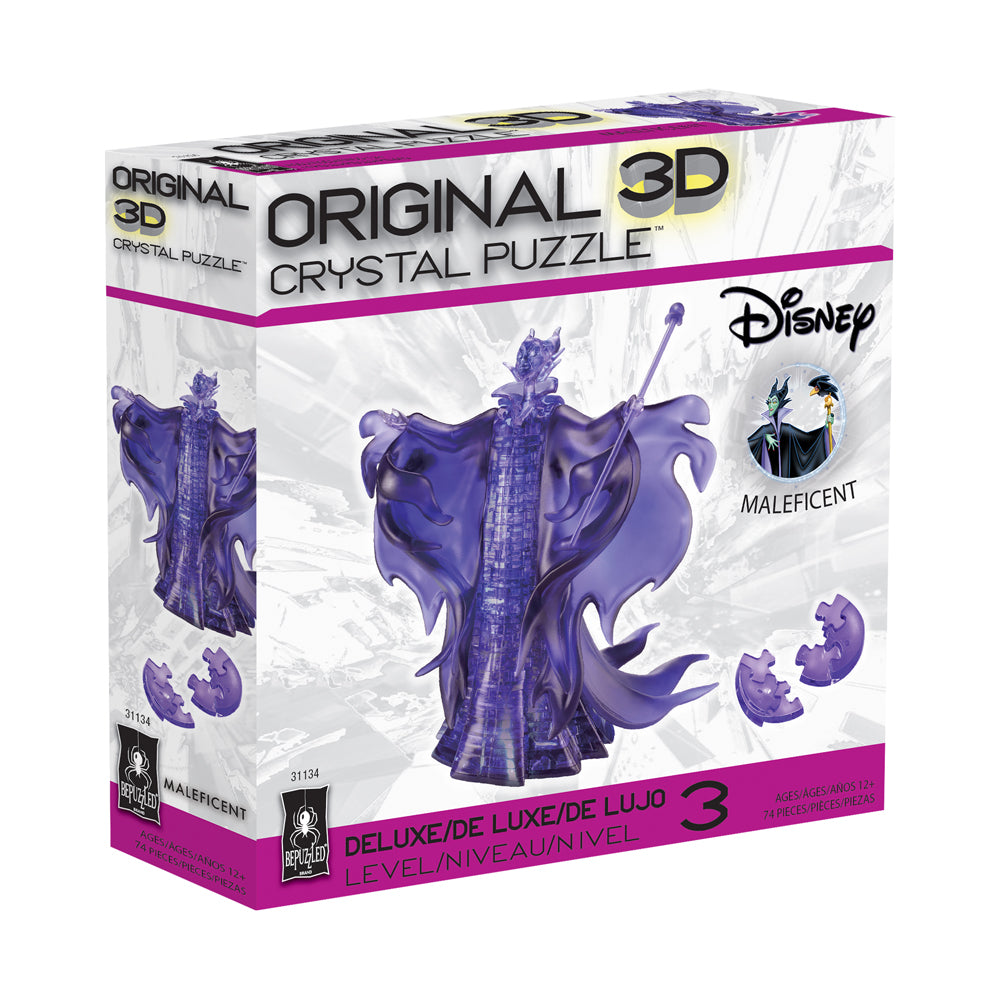Alternative view of BePuzzled Disney Maleficent 3D Crystal Puzzle - 74 pcs