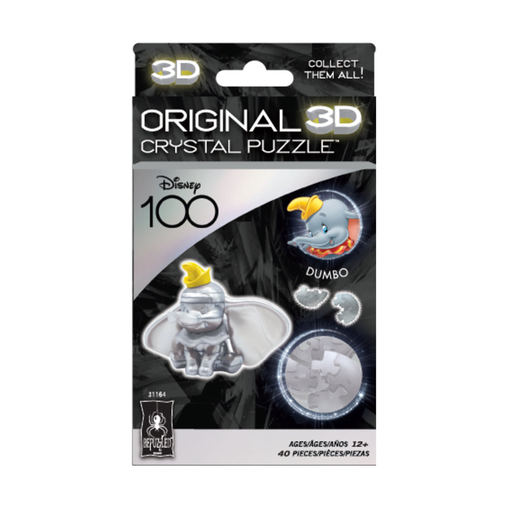 BePuzzled Disney Dumbo 3D Crystal Puzzle - 40 pc Platinum Edition - Image 3