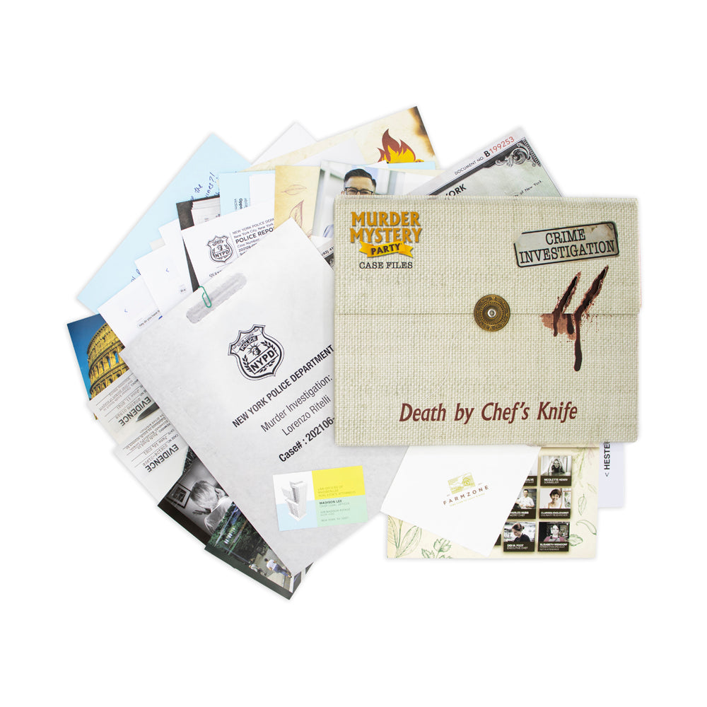 Murder Mystery Party Case Files: Death By Chef's Knife Interactive Game - Image 3