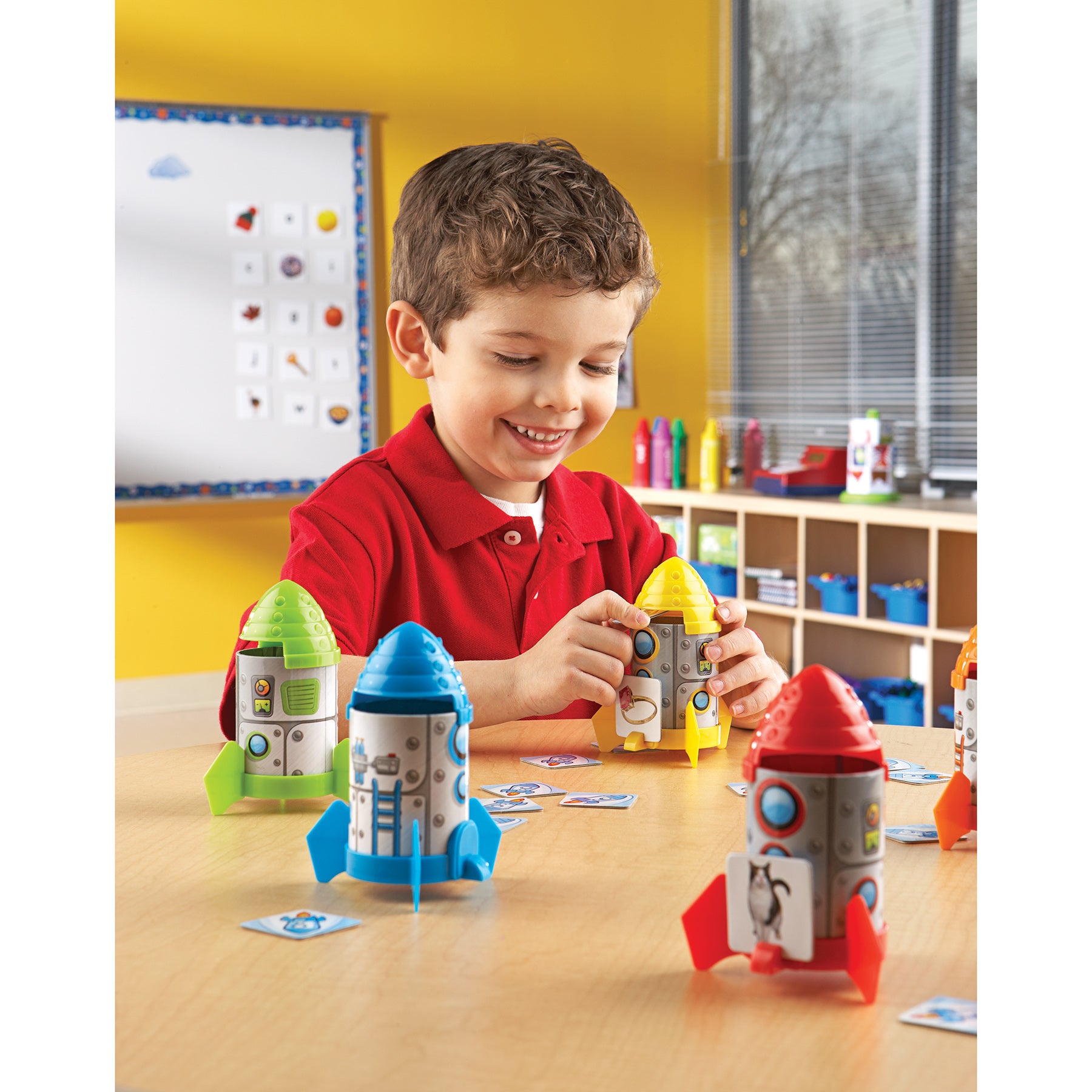 Learning Resources Rhyme & Sort Rockets - Educational Phonics Game - Image 5