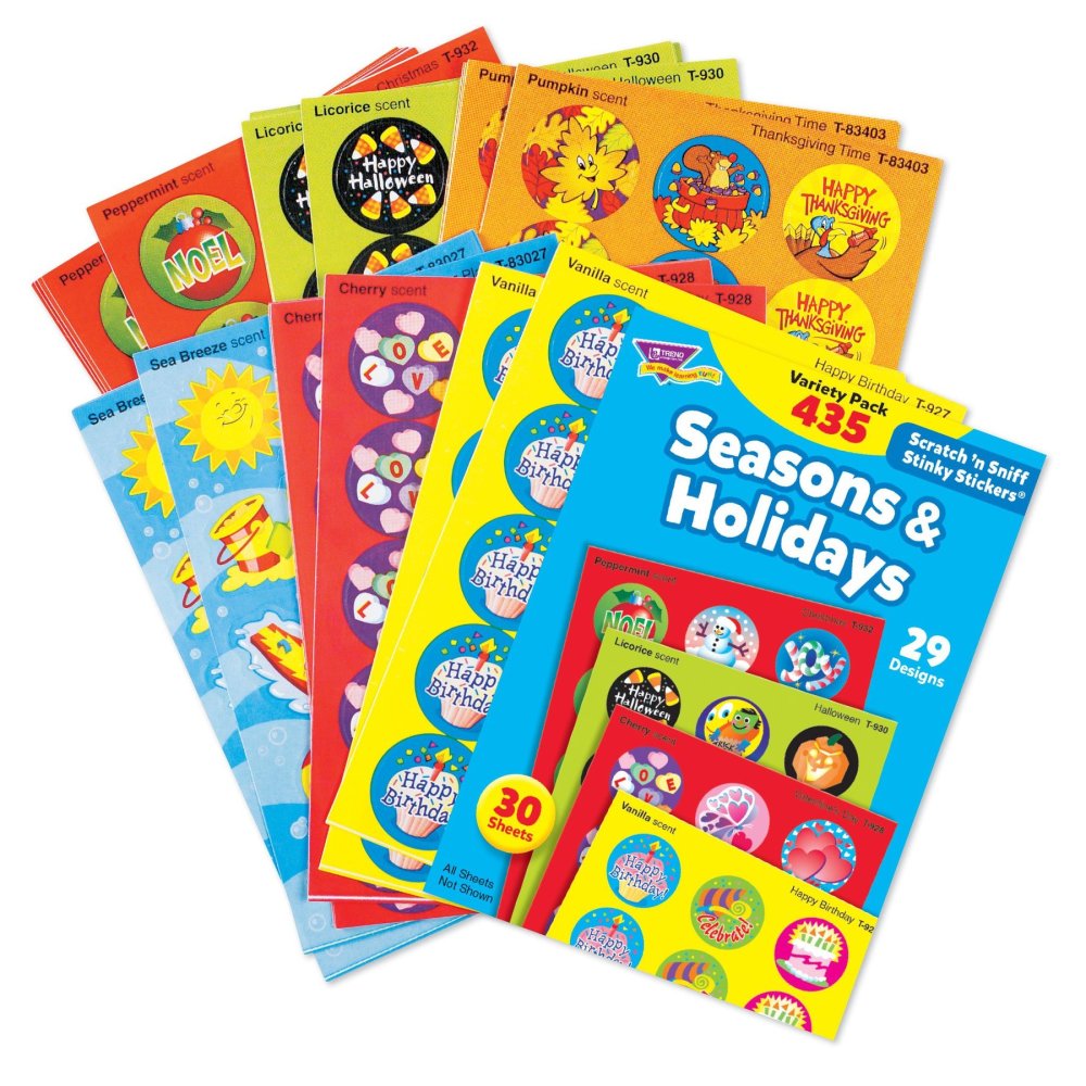 Alternative view of Seasons & Holidays Scratch 'n Sniff Stinky Stickers Variety Pack - 435 Stickers