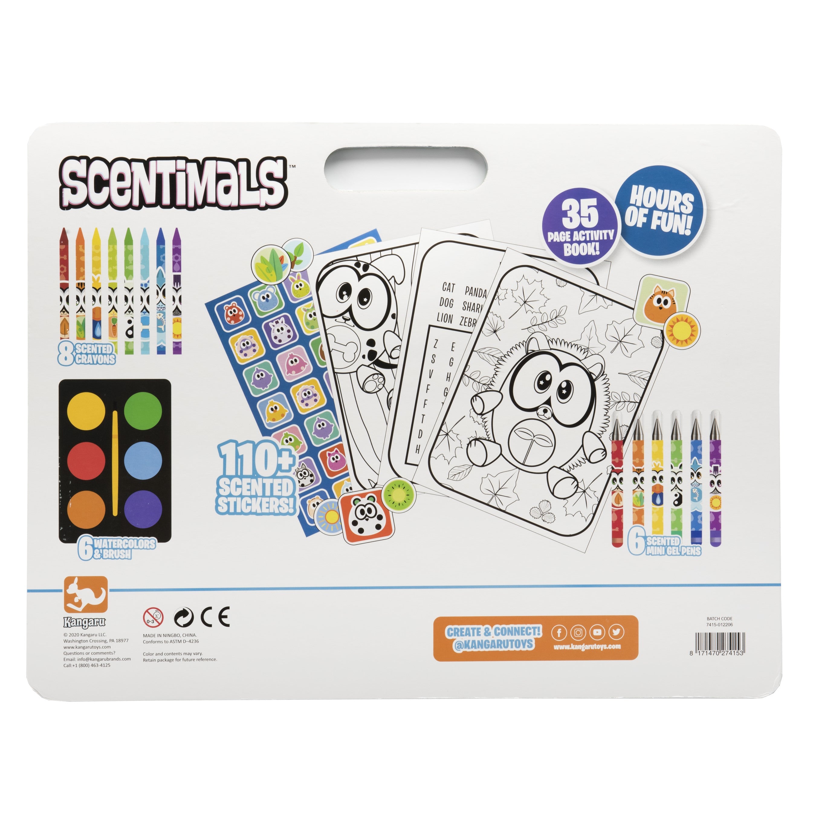 Alternative view of Scentimals 35-Page Jumbo Coloring and Activity Book Set with Scented Art Supplies