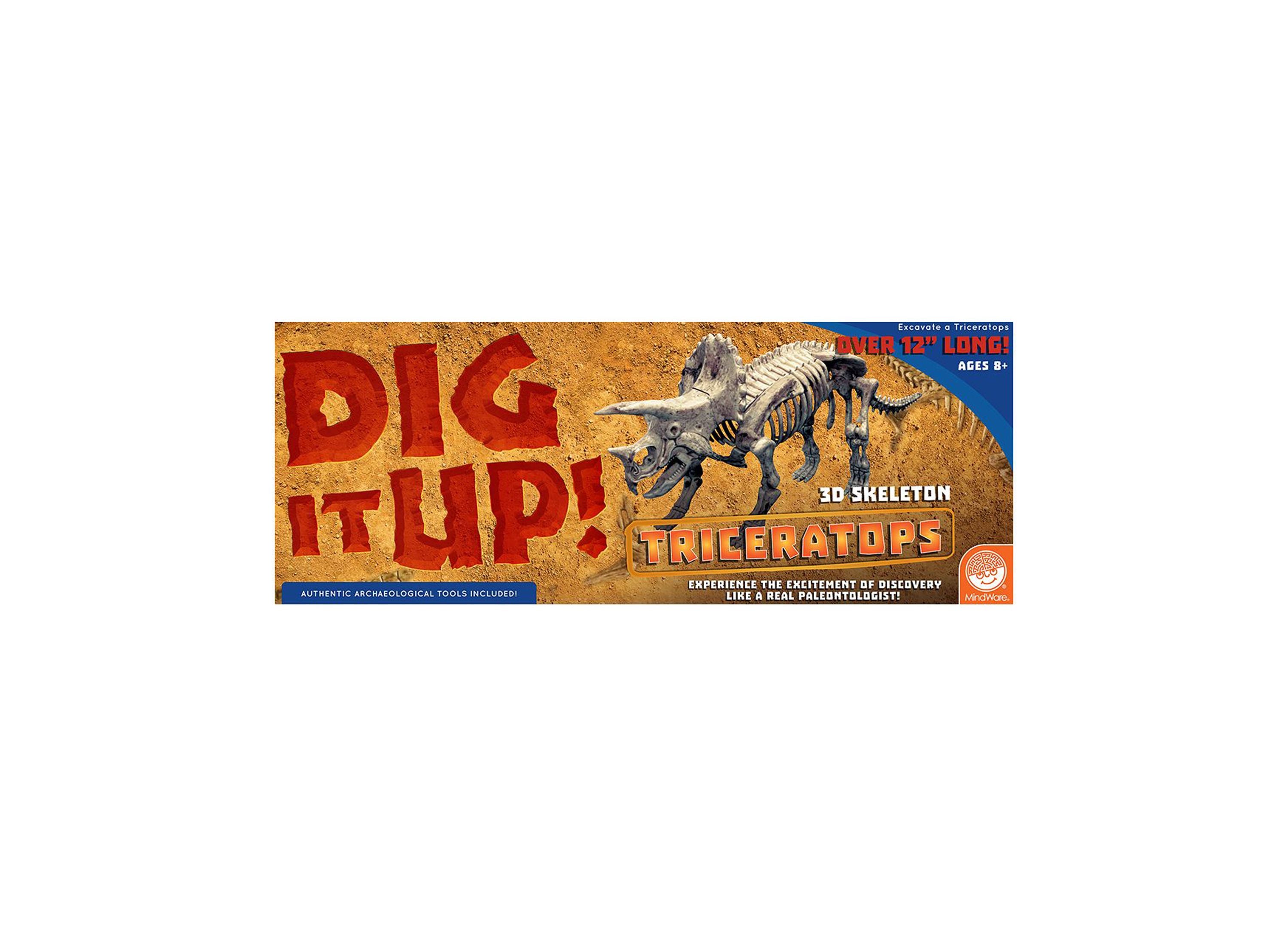 MindWare Dig It Up! Triceratops Dinosaur Model Excavation Kit - Image 4