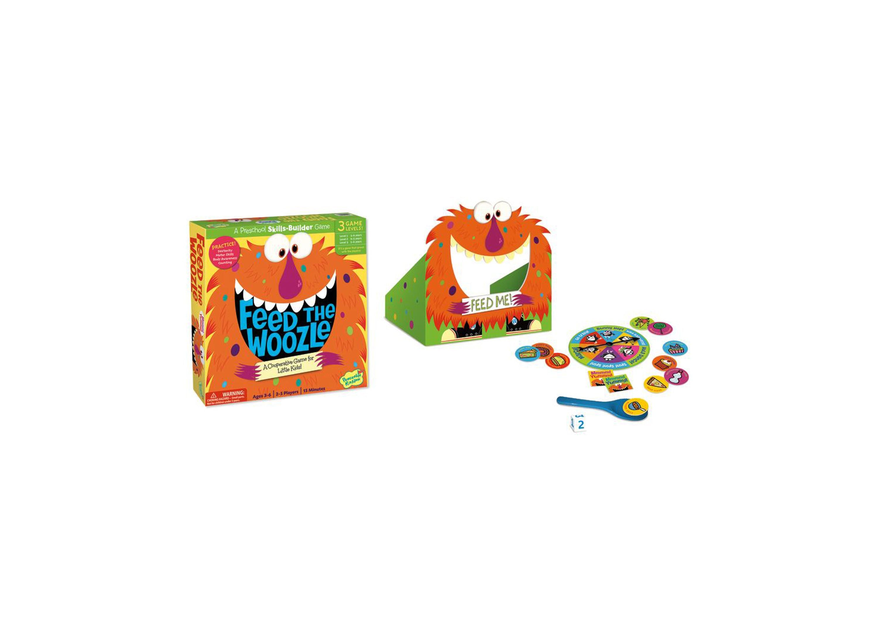 Alternative view of Feed the Woozle Cooperative Board Game for Kids