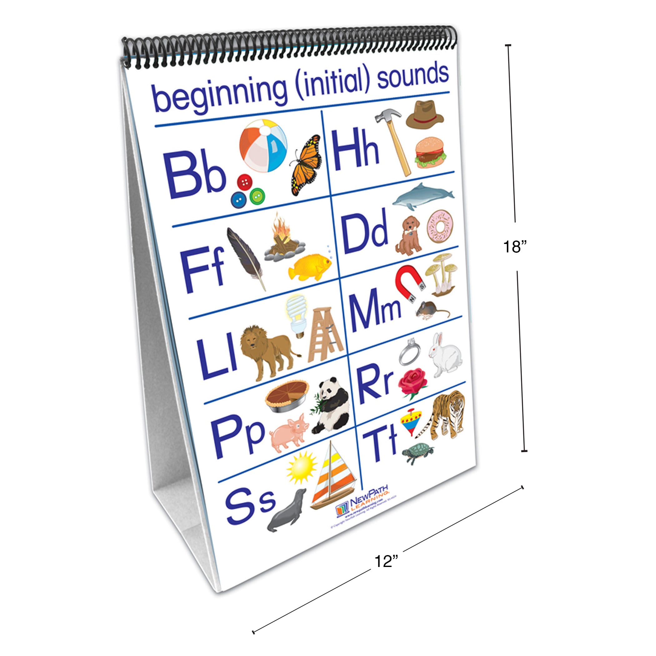 Alternative view of NewPath Learning Early Childhood ELA Readiness Flip Chart - Phonemic Awareness