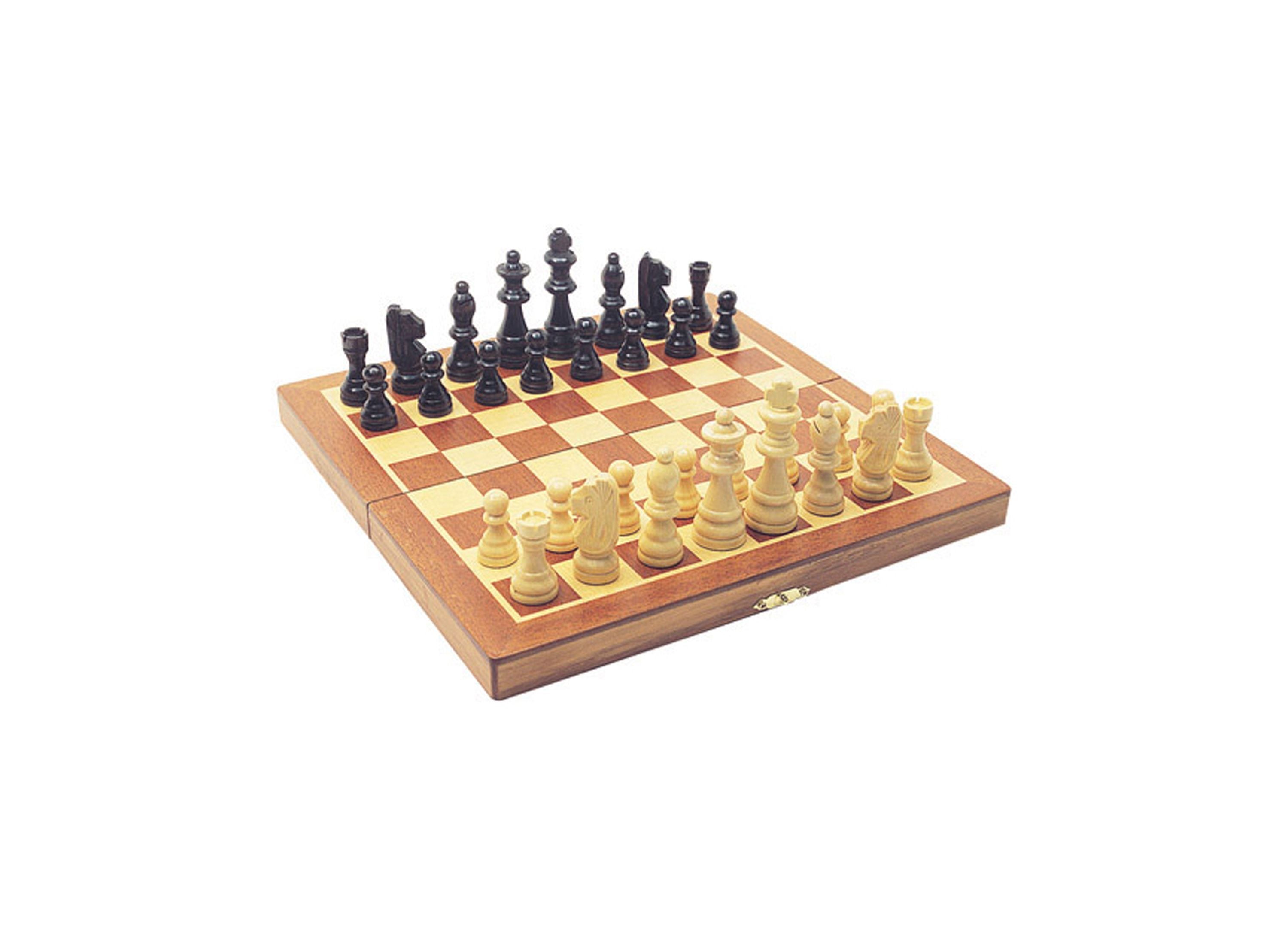 Alternative view of House of Marbles Classic Folding Wooden Chess Set