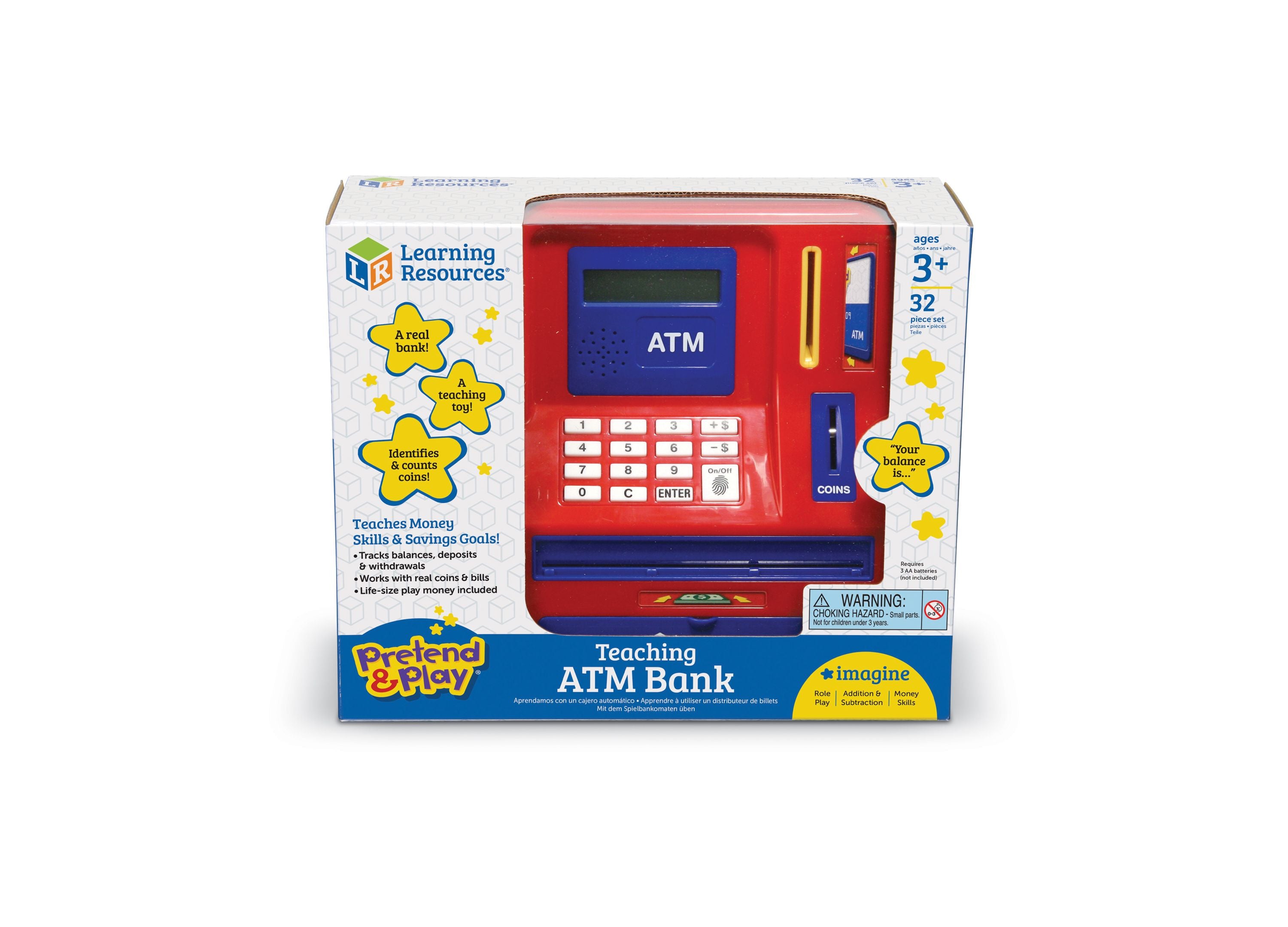 Learning Resources Pretend & Play Teaching ATM Bank - Interactive Educational Toy - Image 7