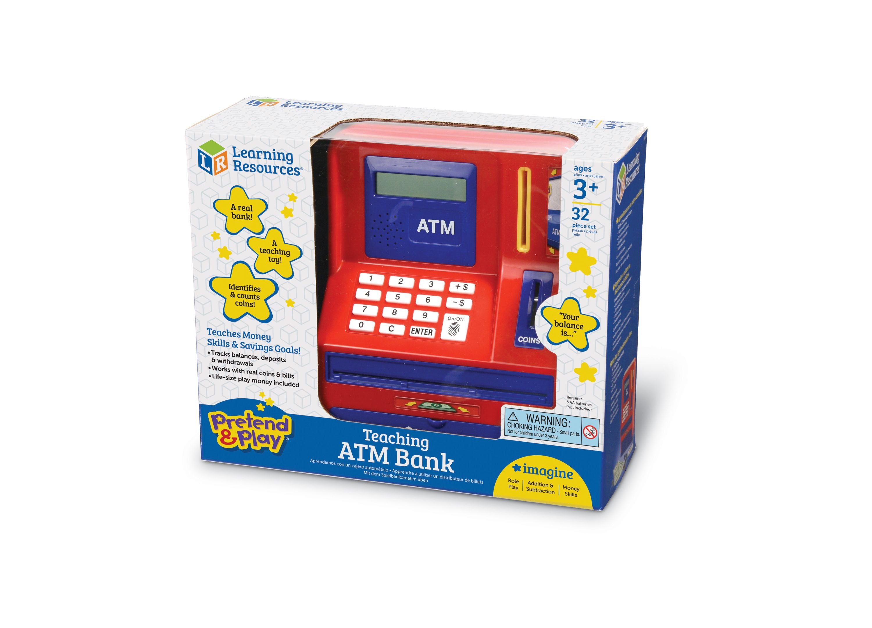 Learning Resources Pretend & Play Teaching ATM Bank - Interactive Educational Toy - Image 4