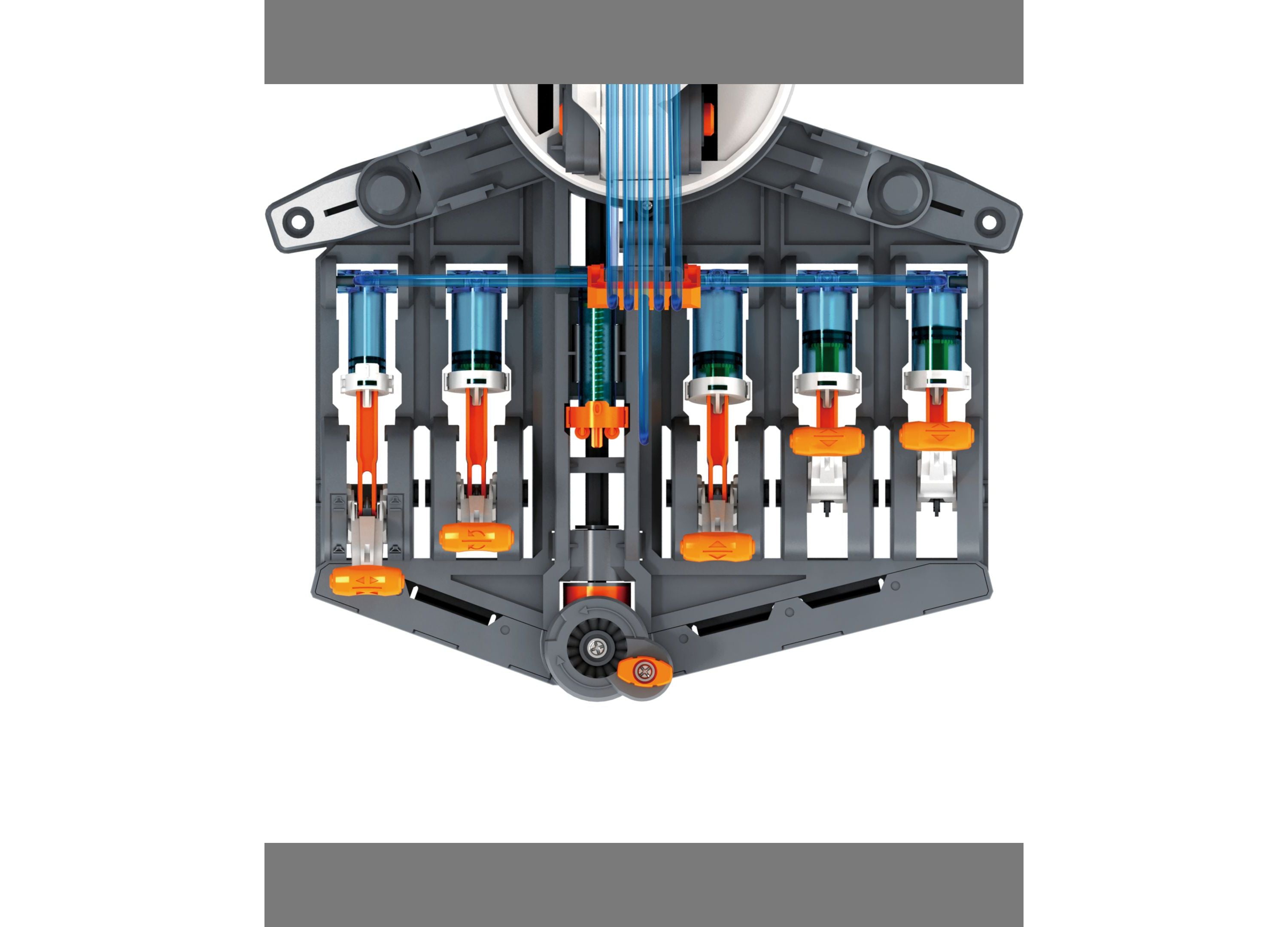 Alternative view of Elenco TEACH TECH HydroBot Arm Kit - STEM Educational Robotic Arm