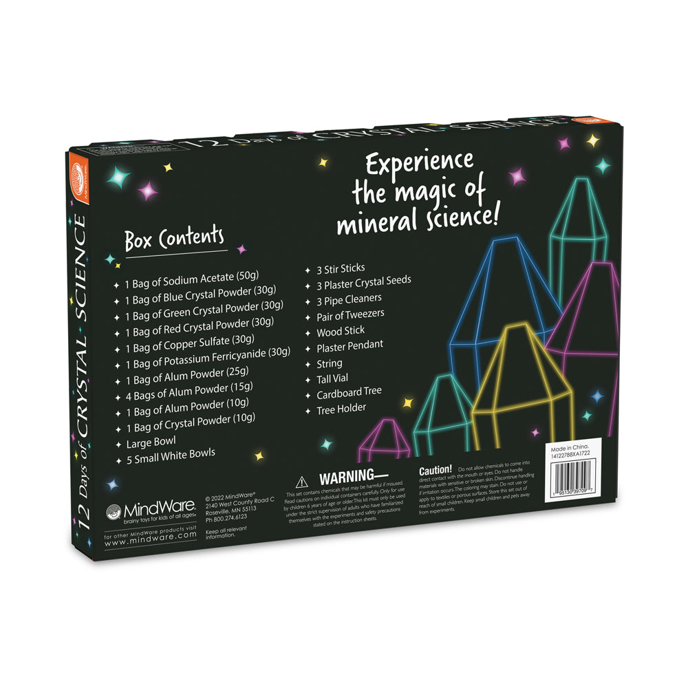 Alternative view of MindWare 12 Days of Crystal Science Kit - Holiday Themed Experiments