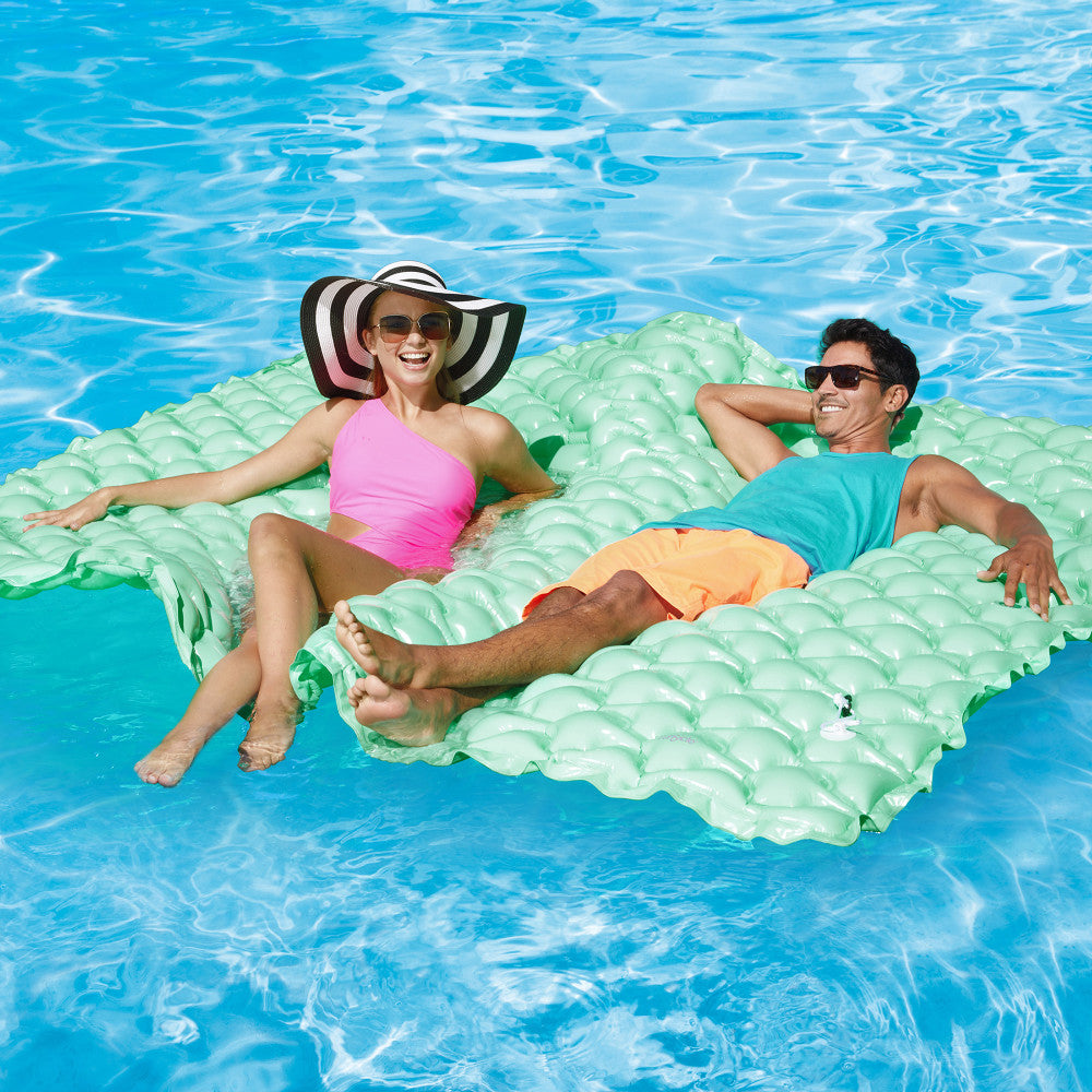 Funsicle Mega Party Mat - Fresh Mint, 101" Inflatable Pool Float - Image 3