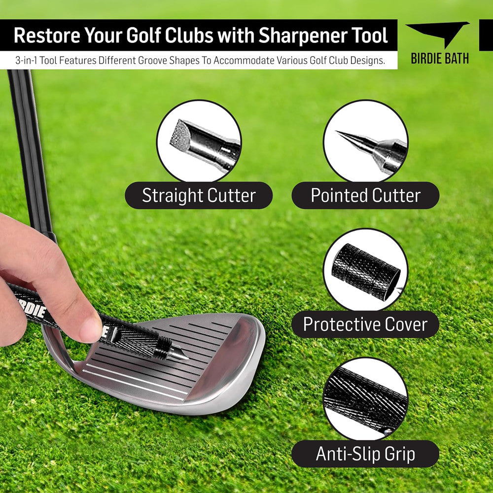 Birdie Golf: Birdie Blade - 3-In-1 Golf Club Groove Sharpener Tool - Image 3
