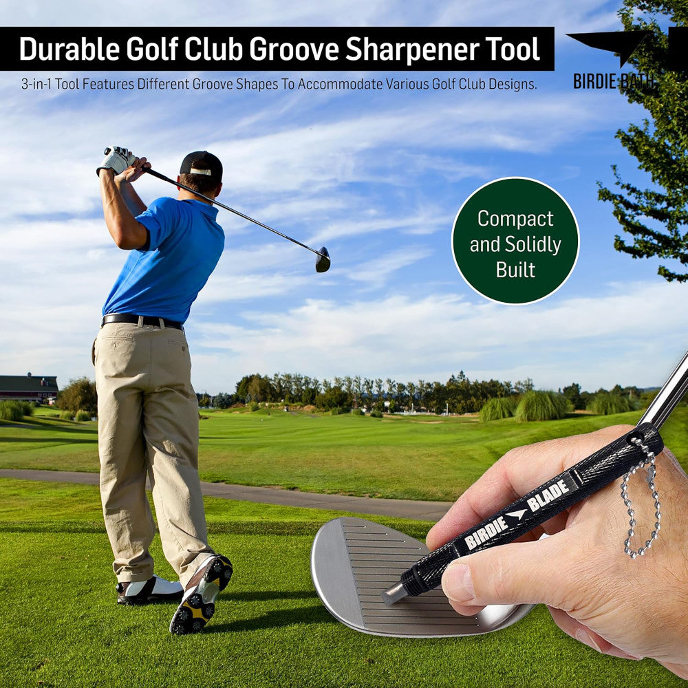 Birdie Golf: Birdie Blade - 3-In-1 Golf Club Groove Sharpener Tool - Image 8