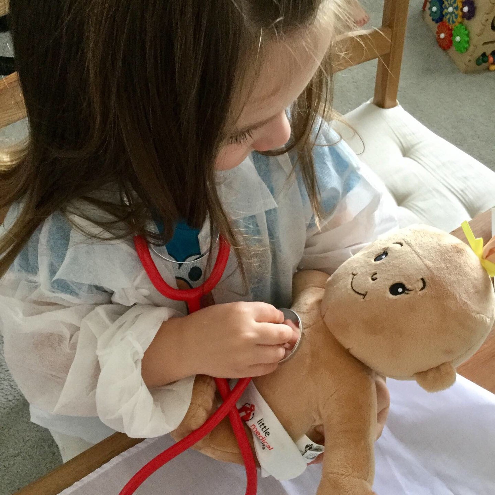 Alternative view of Little Medical School Junior Doctor Red Stethoscope