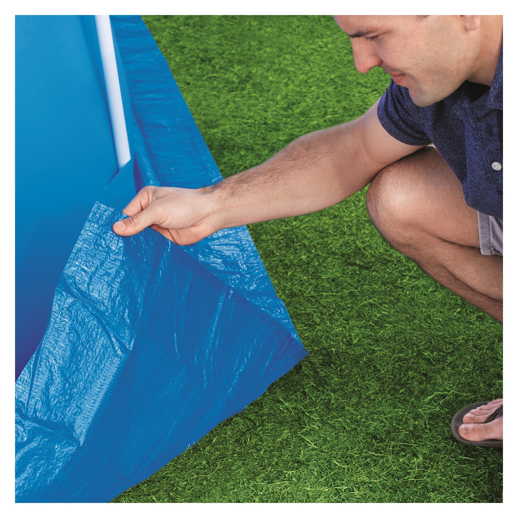 Bestway Flowclear Protective Ground Cloth for 13' x 13' Swimming Pools - Image 4
