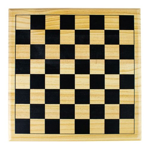 Classic Checkers Natural Wood Board Game - Image 7