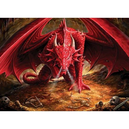 Cobble Hill Dragon's Lair Fantasy Jigsaw Puzzle - 1000 pc - Image 2