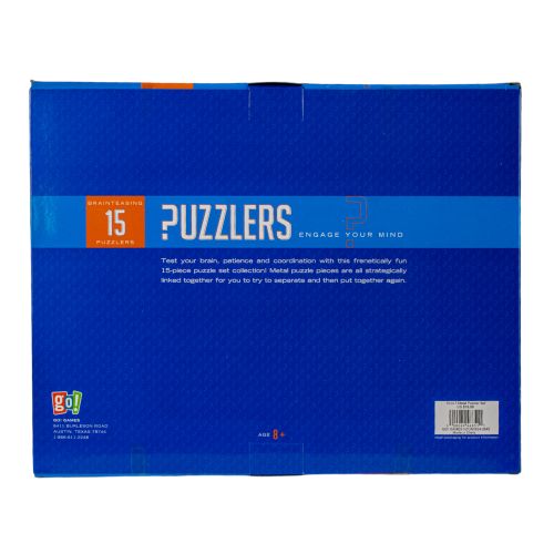 Go! Games Intricate 15-Pack Metal Puzzler Set - Image 2