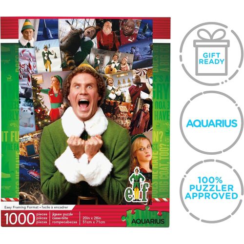 Aquarius Elf Movie Collage Christmas Jigsaw Puzzle - 1000 pc - Image 7