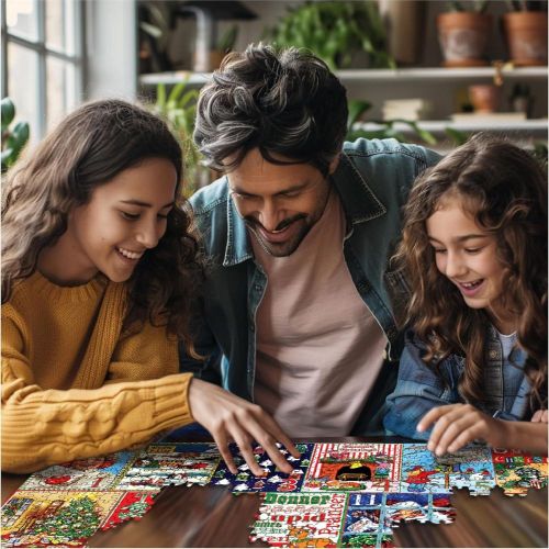 Festive Countdown Christmas Calendar Jigsaw Puzzle - 1000 pc - Image 2
