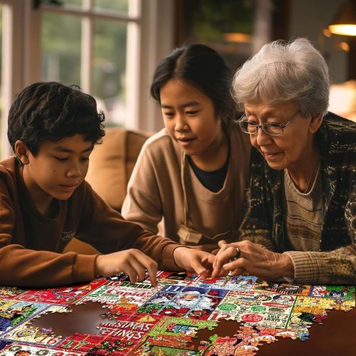 Festive Countdown Christmas Calendar Jigsaw Puzzle - 1000 pc - Image 3