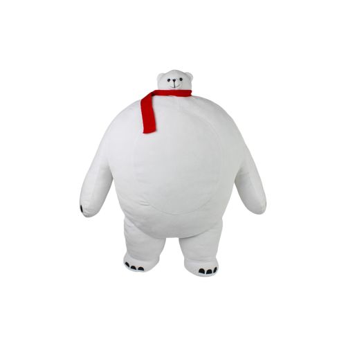 Tiny Headed Polar Pip 15 Inch Bear with Red Scarf