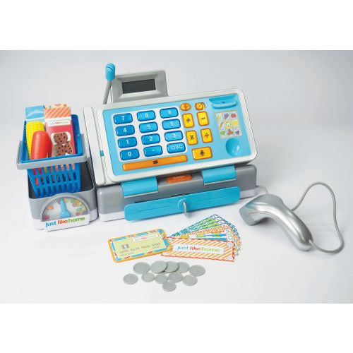 Interactive Talking Cash Register with Scanner and Play Money Set - Image 2