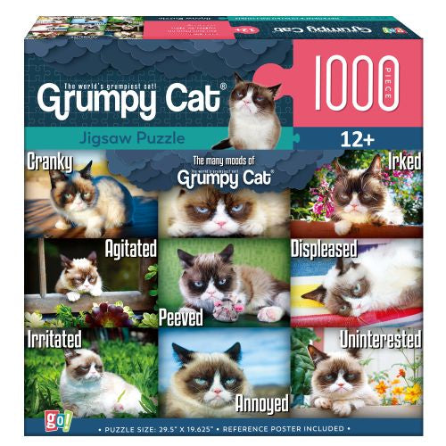 GC Grumpy Cat Humorous Collage Jigsaw Puzzle - 1000 pc - Image 2