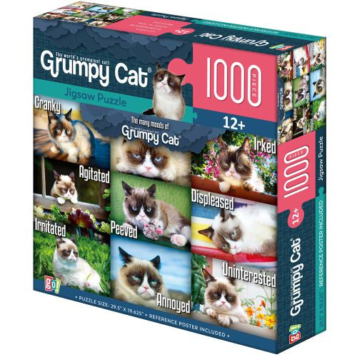 GC Grumpy Cat Humorous Collage Jigsaw Puzzle - 1000 pc - Image 4