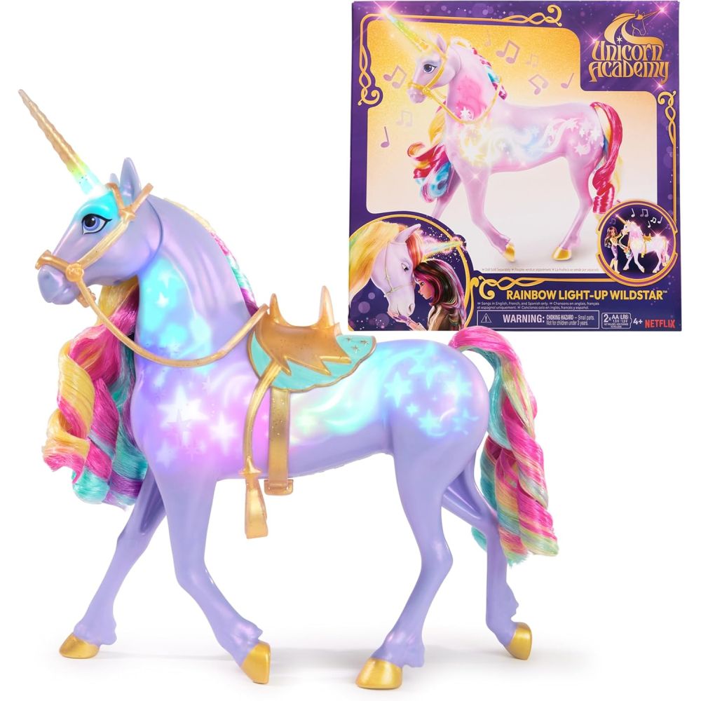 Unicorn Academy Rainbow Light-Up Wildstar Interactive Toy