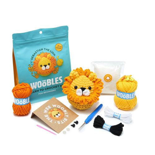Woobles Beginner Crochet Kit - Sebastian the Lion - Image 3