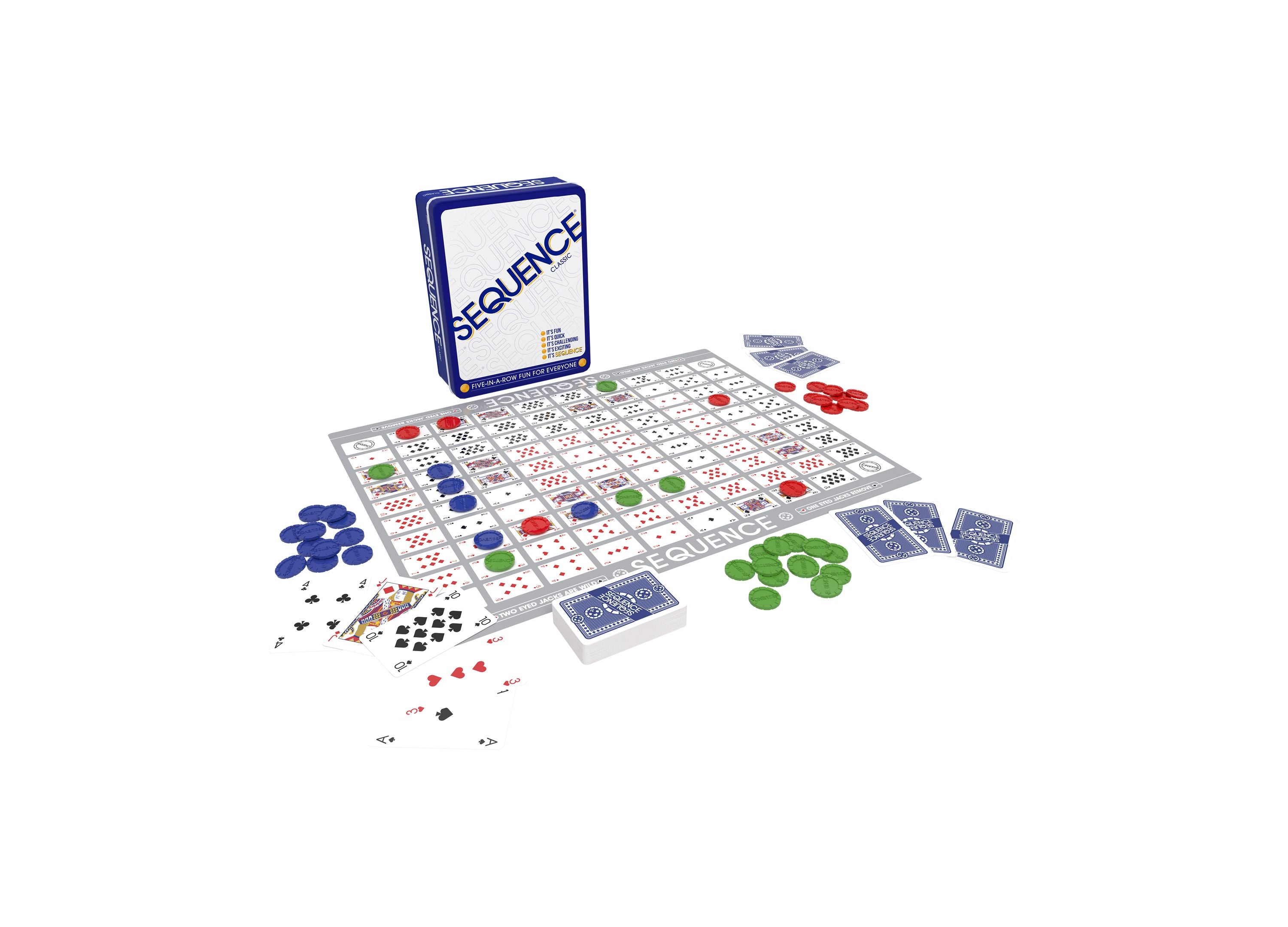 Sequence Strategy Board Game in a Collector's Tin - Image 3