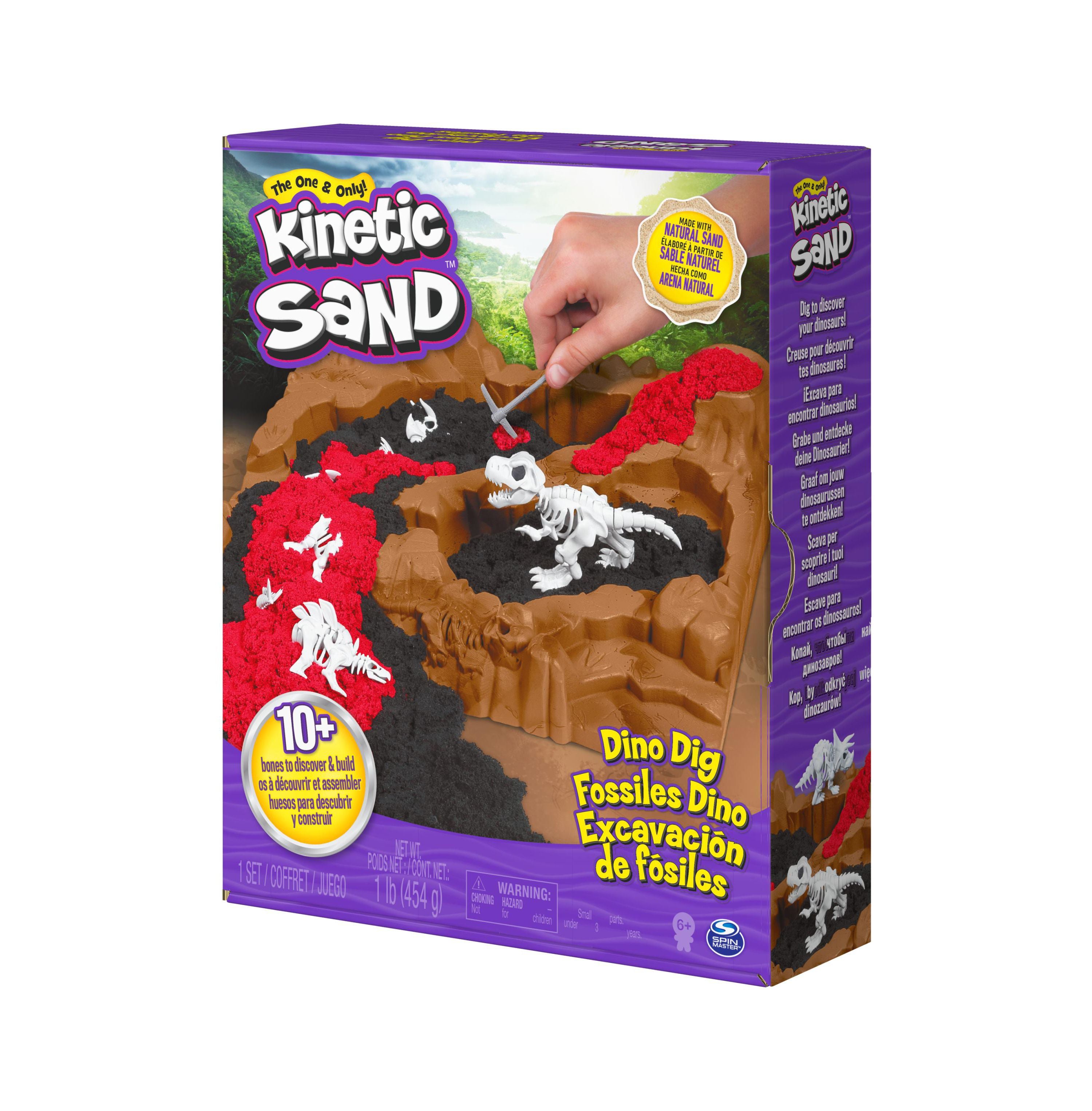 Kinetic Sand - Dino Dig Playset - Excavation Adventure - Image 5