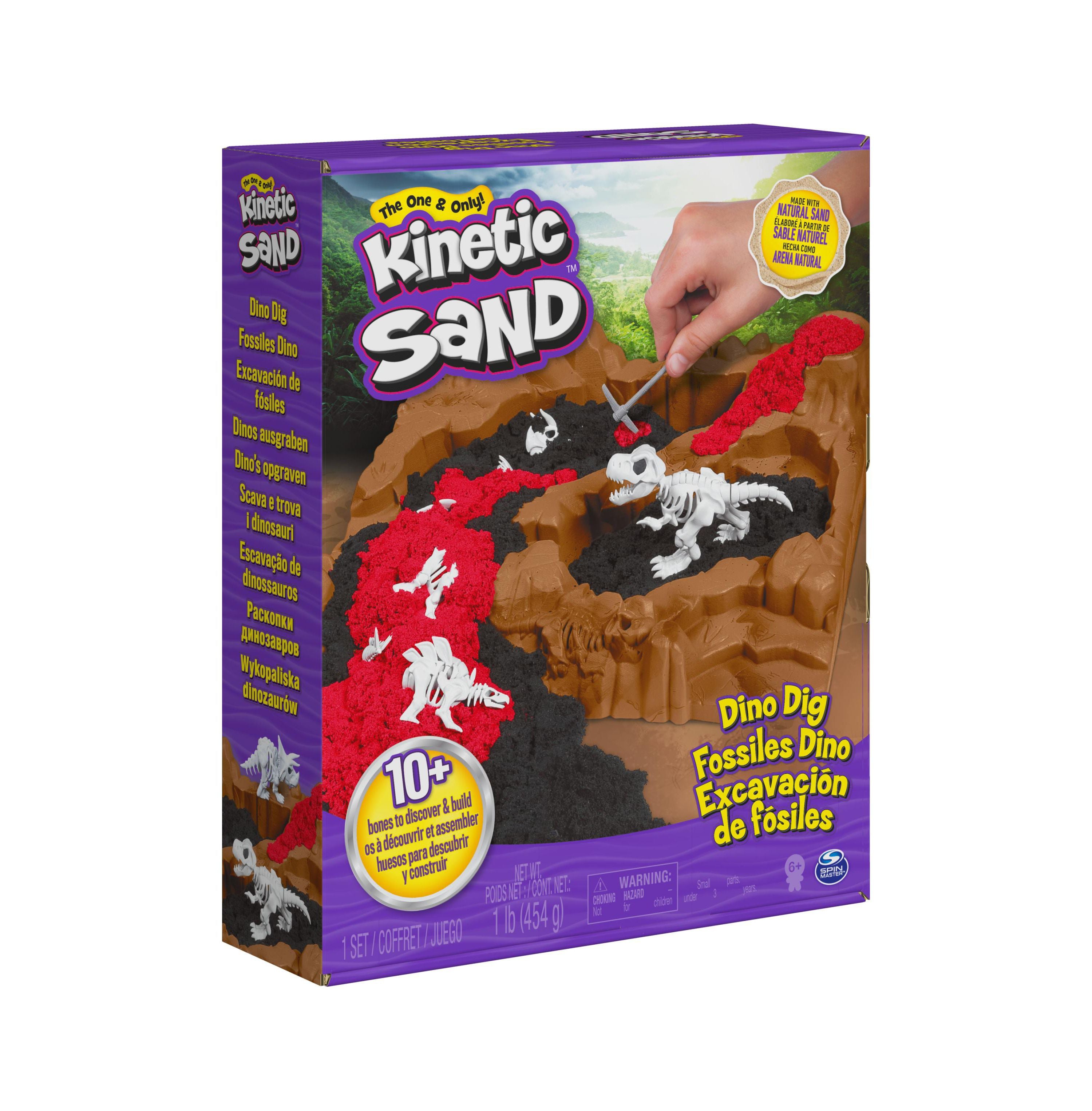 Kinetic Sand - Dino Dig Playset - Excavation Adventure - Image 6