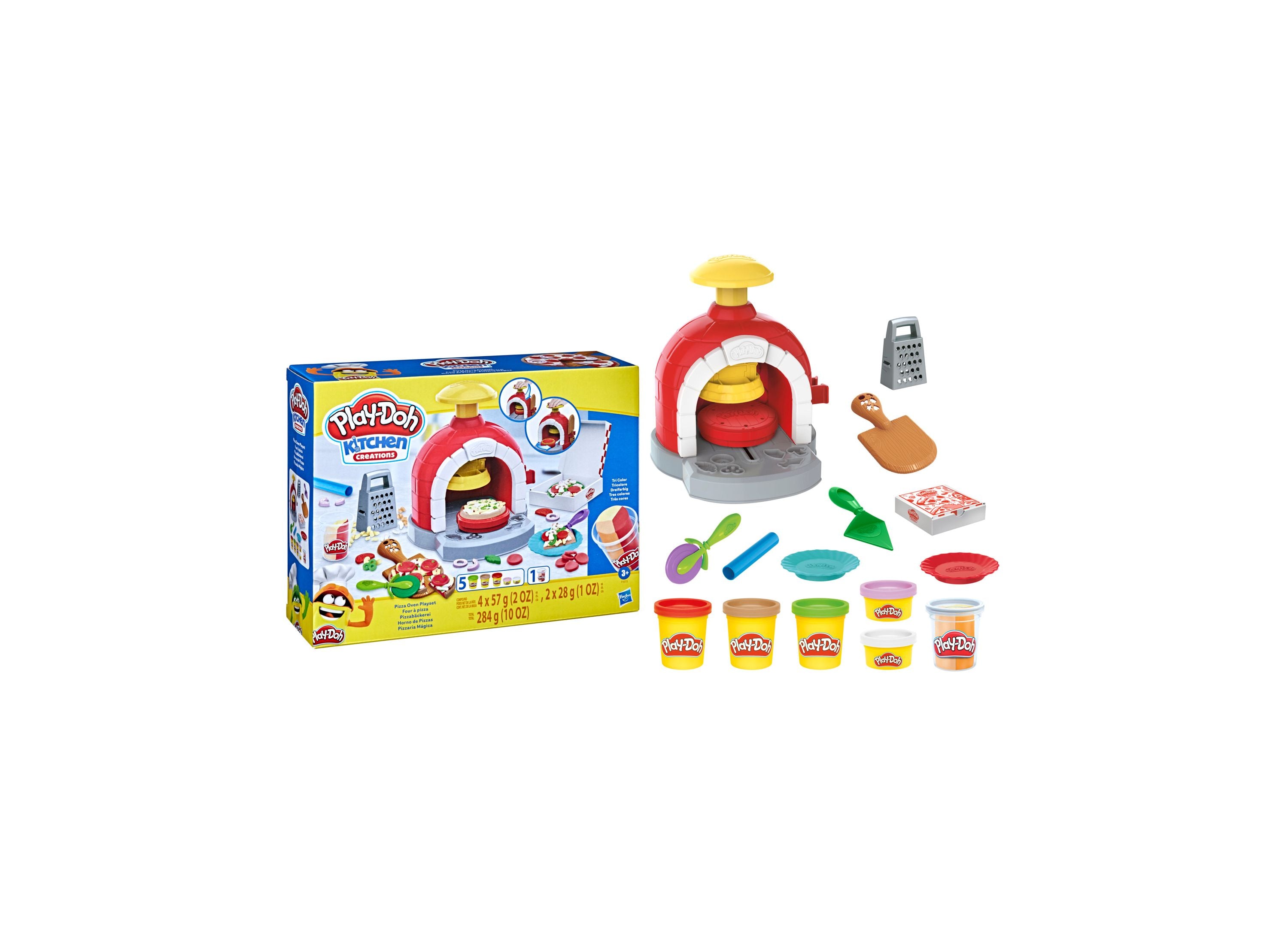 Alternative view of Play-Doh Kitchen Creations Deluxe Pizza Oven Playset - 14 Pieces