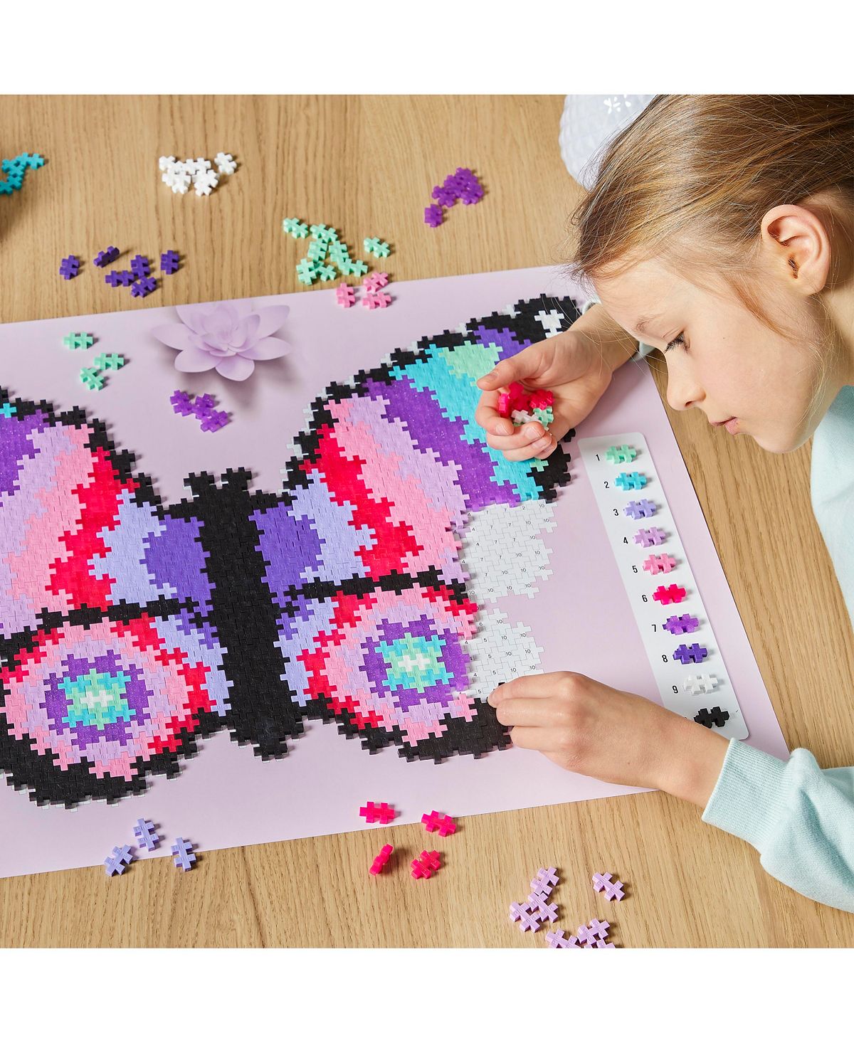 Plus-Plus Puzzle By Number Butterfly Jigsaw - 800 pc - Image 6