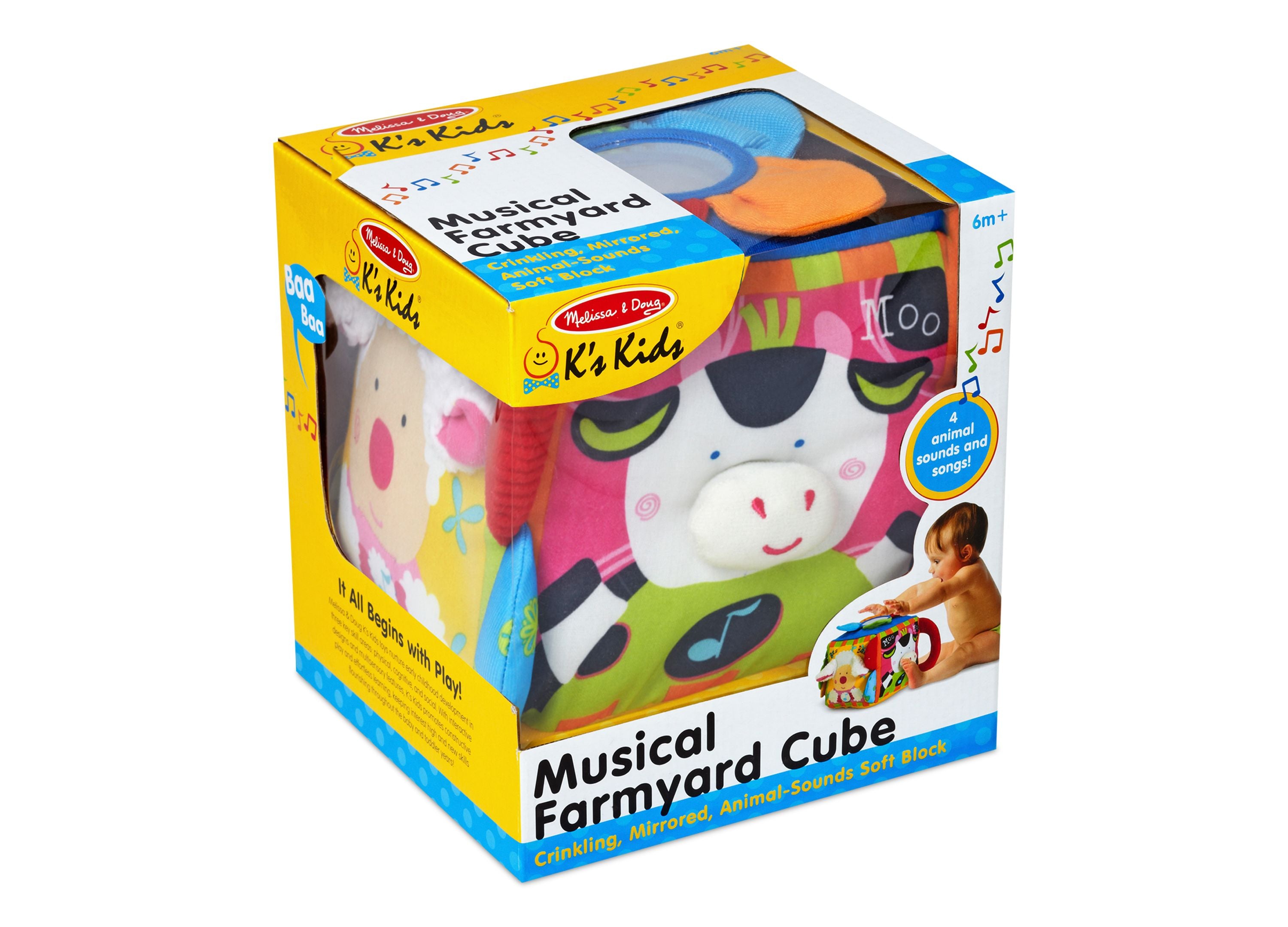 Melissa and Doug Musical Farmyard Learning Cube