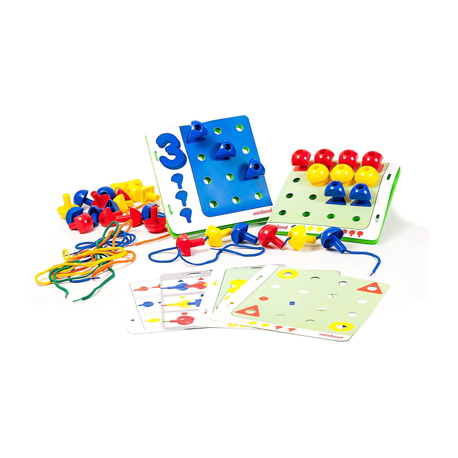 Miniland Educational Peg Activity Stacking Set - Basic Math Skills Enhancer - Image 3