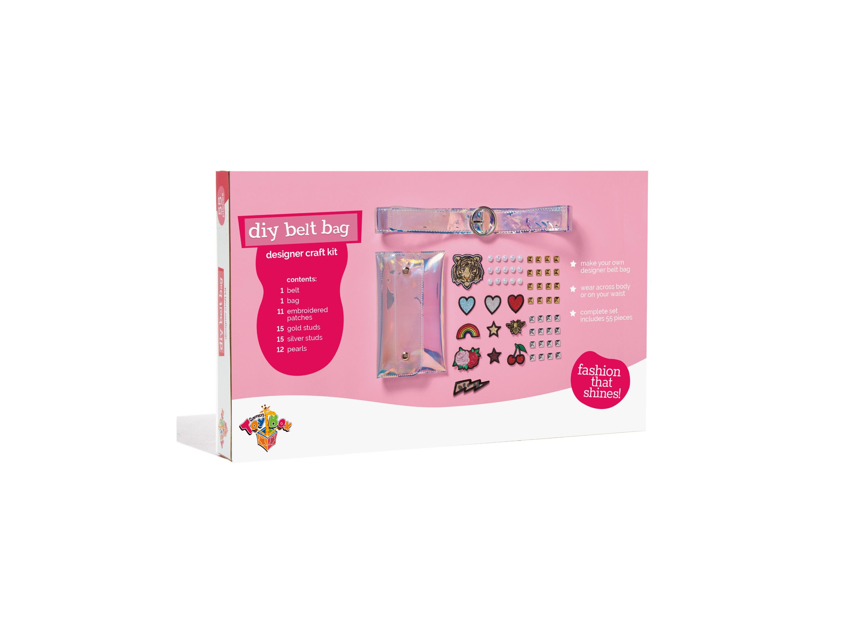 Geoffrey's Toy Box DIY Belt Bag Craft Kit with Embroidered Patches - Exclusive at Macy's - Image 4