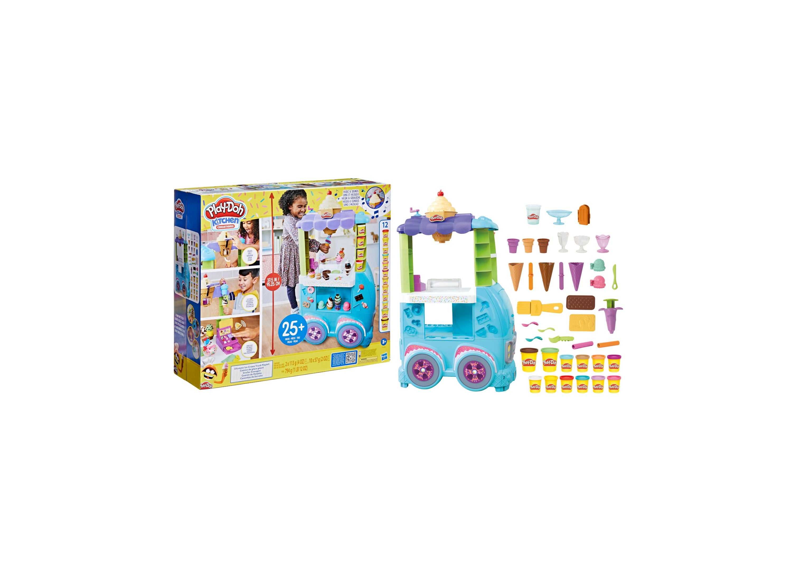 Play-Doh Kitchen Creations Ultimate Ice Cream Truck Playset - Image 8