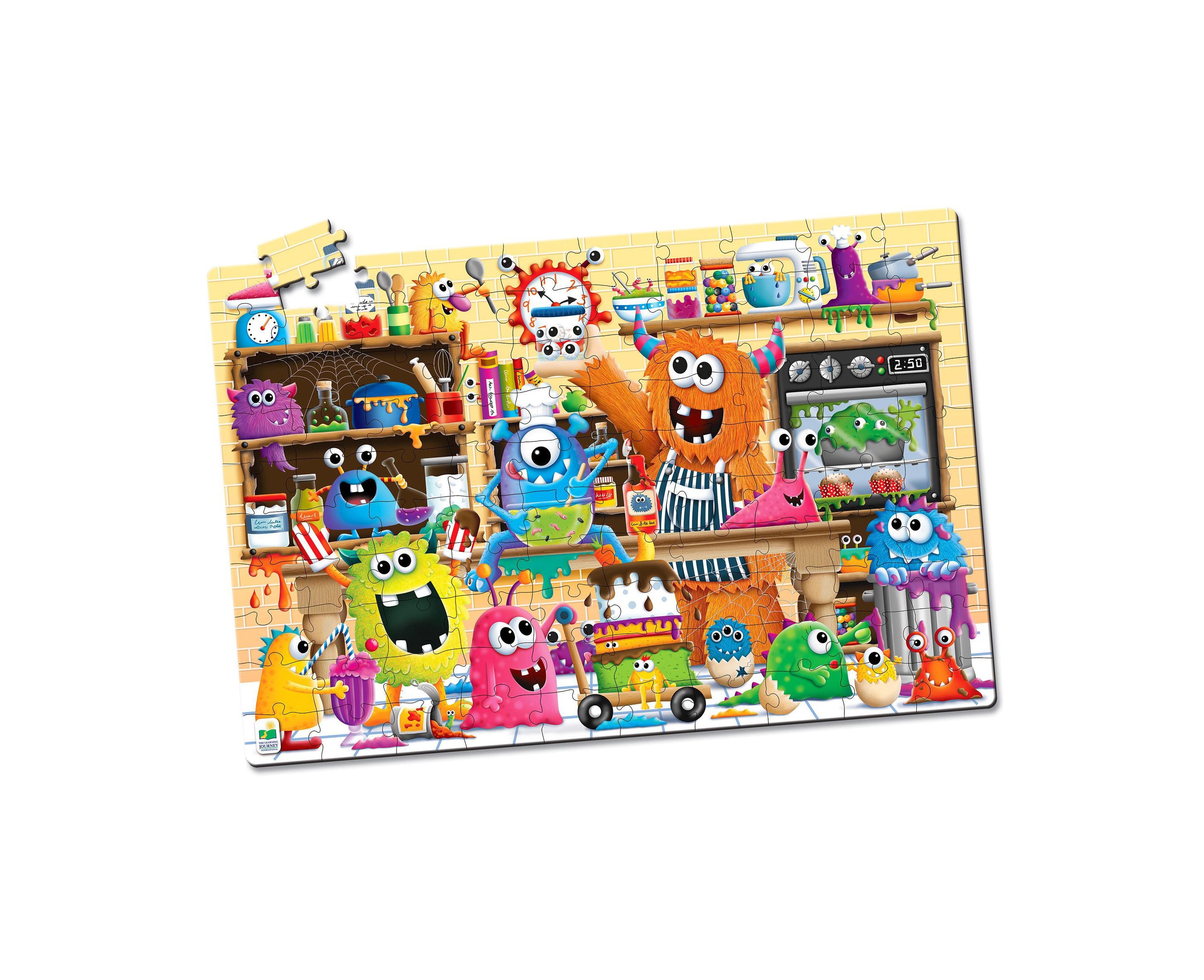 Puzzle Doubles! Glow in the Dark Monsters Jigsaw Puzzle - 100 pc - Image 2