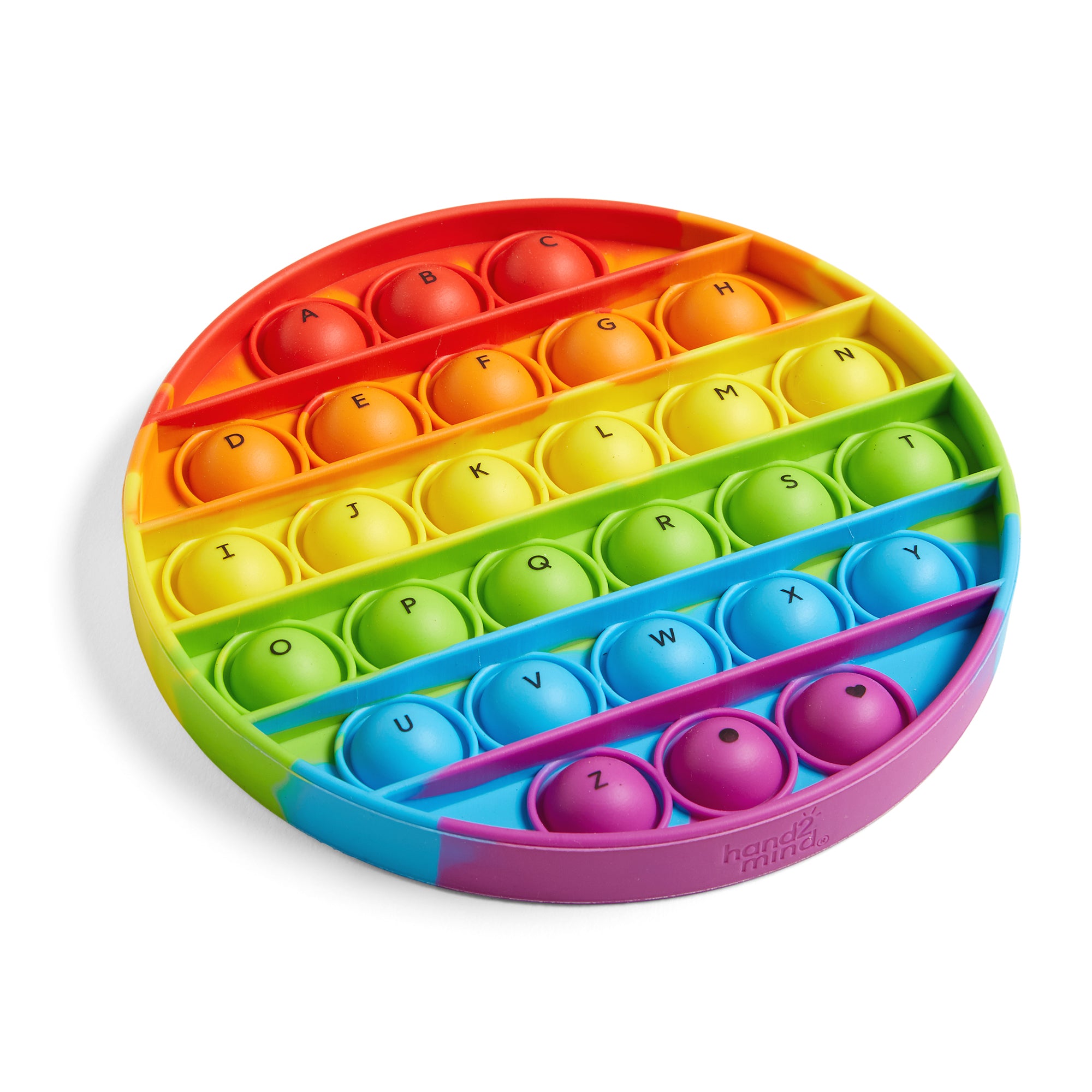 Alternative view of Hand2Mind Circular Alphabet Pop It Set - Educational Sensory Toy for Kids