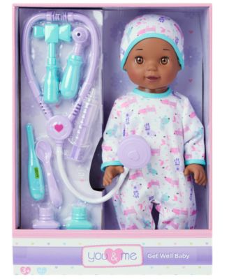You & Me 14 Inch Get Well Baby Doll With Medical Accessories - Image 5