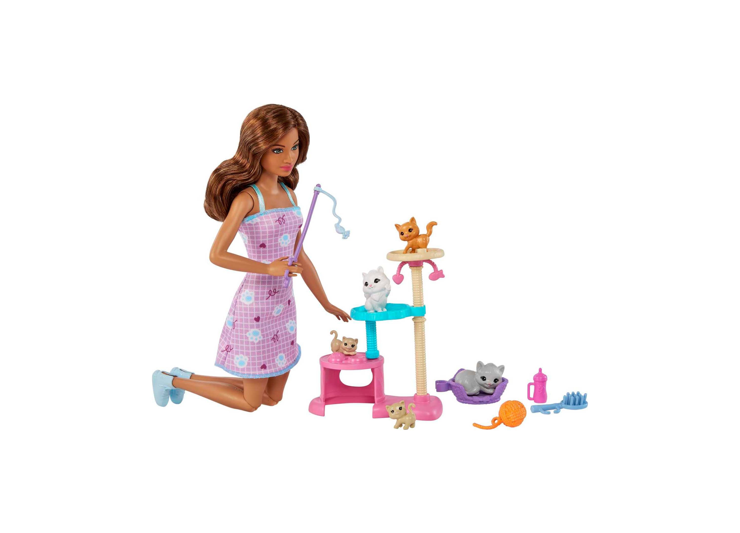 Barbie Kitty Condo Playset with Doll, Pets, and Accessories - Image 8